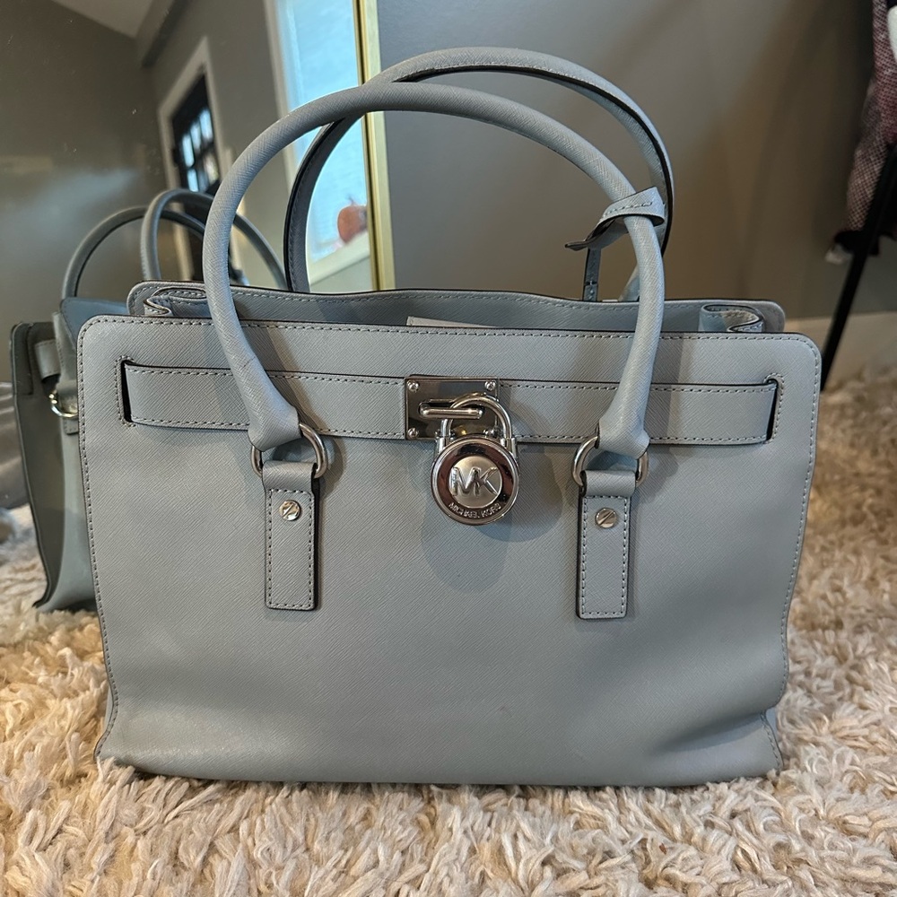 Michael Kors Light Blue Satchel